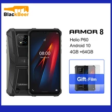 

Ulefone Armor 8 Android 10 Mobile Phone IP68/IP69k Waterproof Outdoor Smartphone Helio P60 Octa Core 4GB 64GB 5580mAh Cellphone