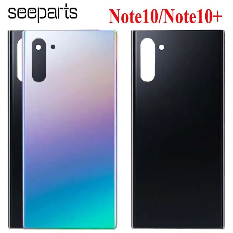 Для samsung Galaxy Note 10 плюс Батарея крышка задней стороны специально для Корпус задний Чехол для samsung N970F N975 Батарея крышка+ клей Стикеры
