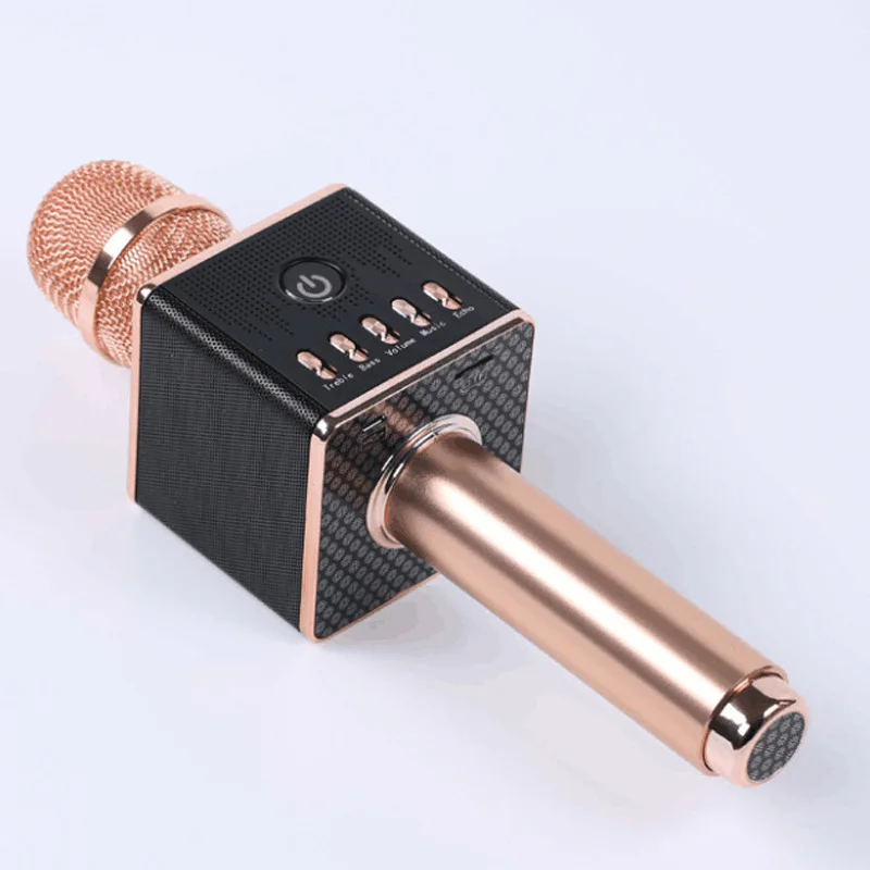 Микрофон для караоке Беспроводной динамики и микрофон с Bluetooth модулем с светодиодный свет адаптировать для iOS Android приставка для телевизора домашний K ТВ