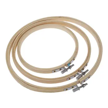 

Wooden Cross-needle Embroidery Hoop Ring 13cm/17cm/20cm