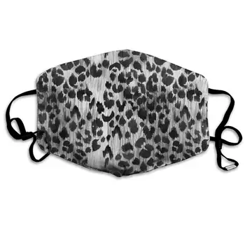 

Unisex Anti-Dust Mouth Mask Watercolor Leopard Reusable Face Mask For Kids Teens Men Women