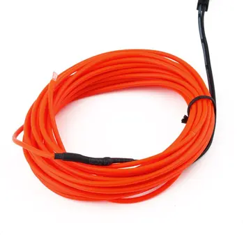 

Battery Operated Luminescent Neon 2.3mm LED Lights Glow Wire String Strip Rope EL Wire String Strip Rope Tube Red