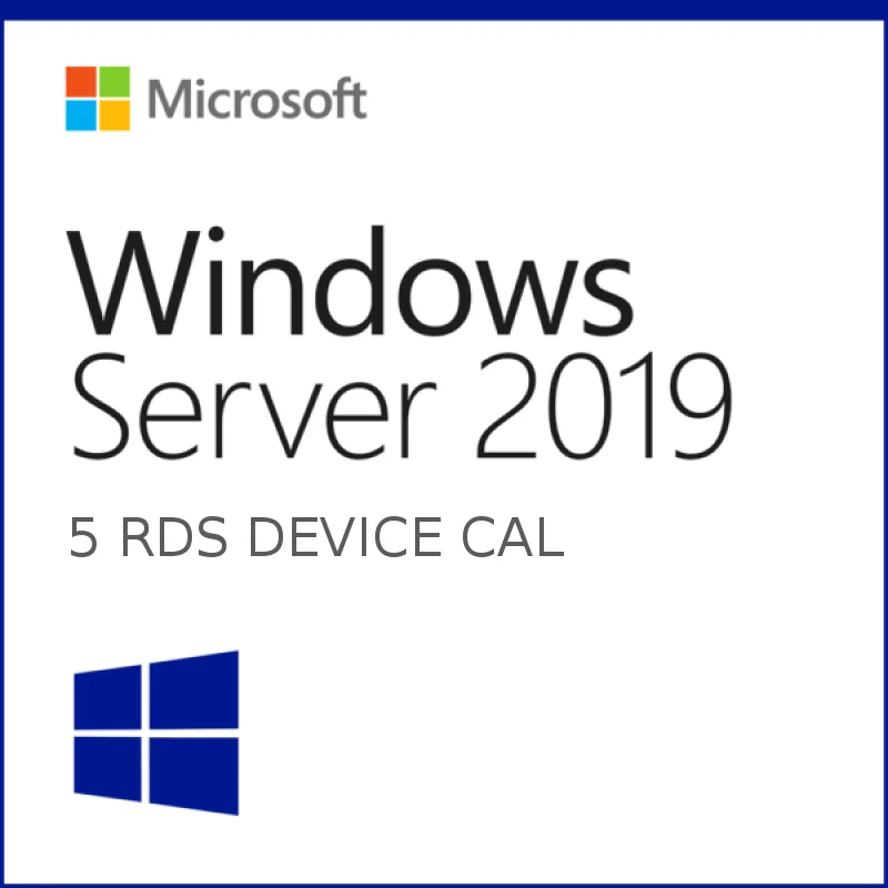 

Microsoft Windows Server 2019 STD 5 RDS Device CALs For OEM Software Sticker