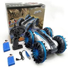 

Fashion Children's Toy Amphibious Remote Control Car 2.4GHz Remote Control Boat Waterproof Toy Boy Remote Control Monster Truck