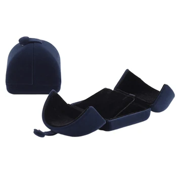 

Dressing Table Home Universal Long Plush Double Open Desktop Ring Case Accessories Jewelry Box Gift Package Pendant Dustproof