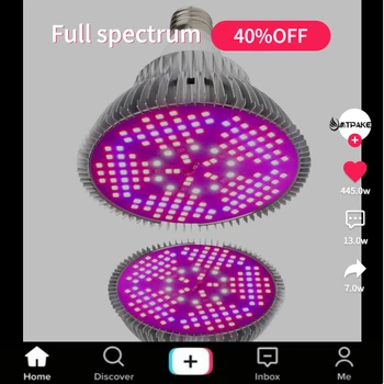 

Led Indoor Hydroponic Growbox Dedicated Grow Light Bulb Full Spectrum for Indoor Plants E27 for gardening and Seed germination