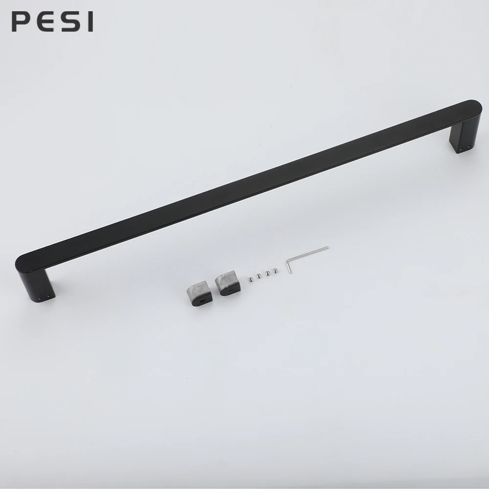 Bathroom Hardware Set Black Robe Hook Towel Rail Bar Rack Bar Shelf Tissue Paper Holder Toothbrush Holder Bathroom Accessories
