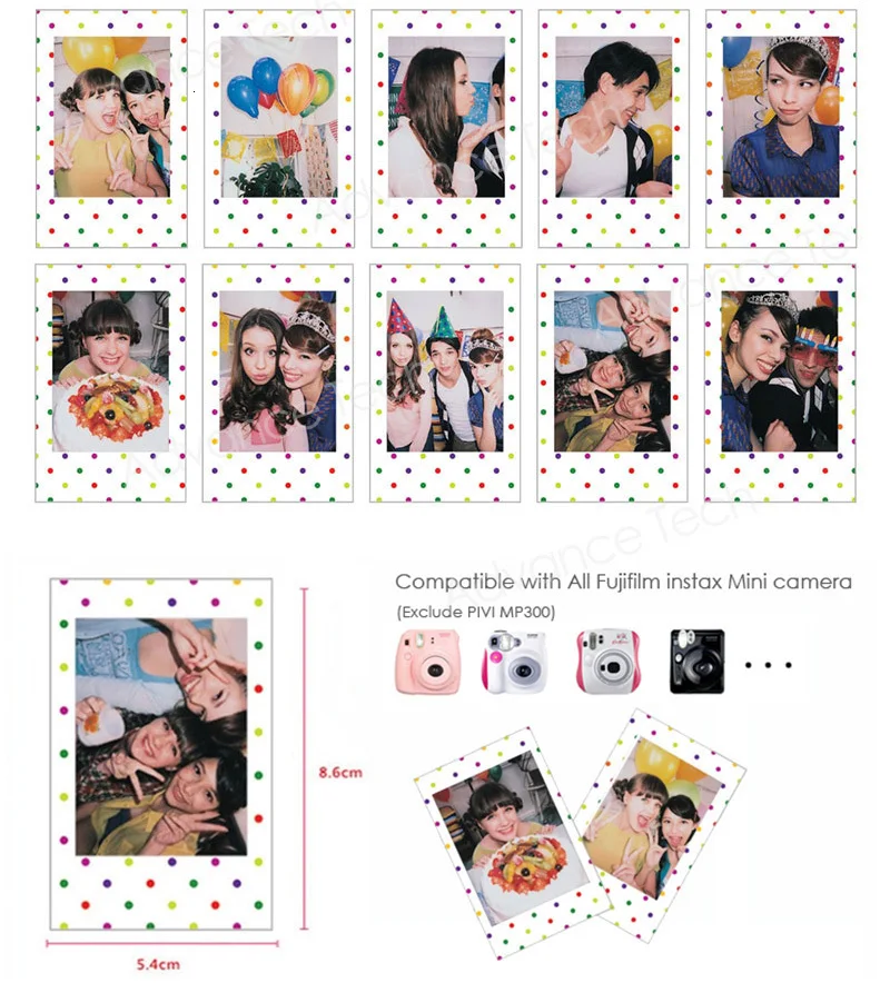 Подлинная пленка Fujifilm Instax Candy Pop 10 листов для Fuji Mini 8 70 25 50s 90 камера поделиться SP-1 SP-2