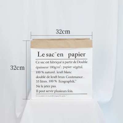 S - Kraft paper bag Реквизит для фотостудии двойная многослойная бумага утолщение крафт-бумаги сумки и имитации листок Поддельные Листва для фотографии фоновые изделия - Цвет: S - Kraft paper bag