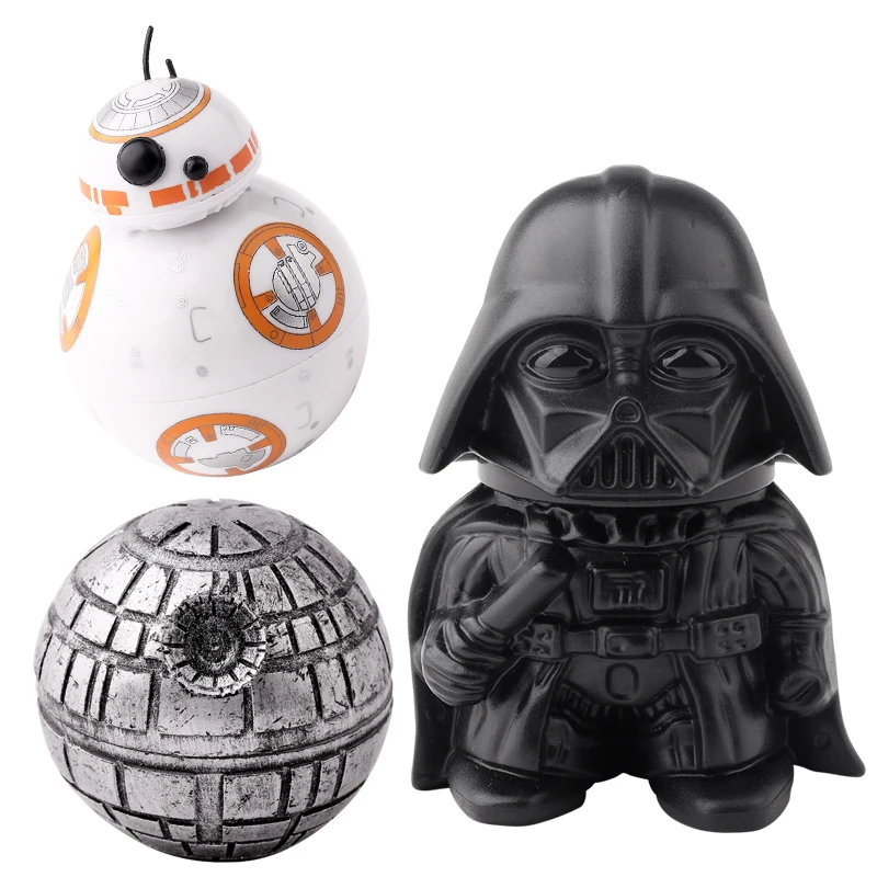 Star Wars точильный станок для табачных трав из металлического сплава цинка, Звездные войны, Звезда смерти Дарт Вейдер BB8 мельница для специй, дробилка, измельчители, украшения