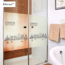 DICOR витражное статическое стекло пленка для окна матовая непрозрачная уединение домашний декор цифровая печать Съемная BLT132 витражное стекло Новинка