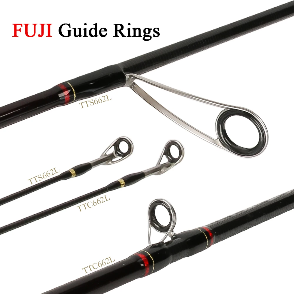KUYING Teton L Light 1.98m 6'6'' Baitcasting Casting Spinning Lure Fishing Rod 4