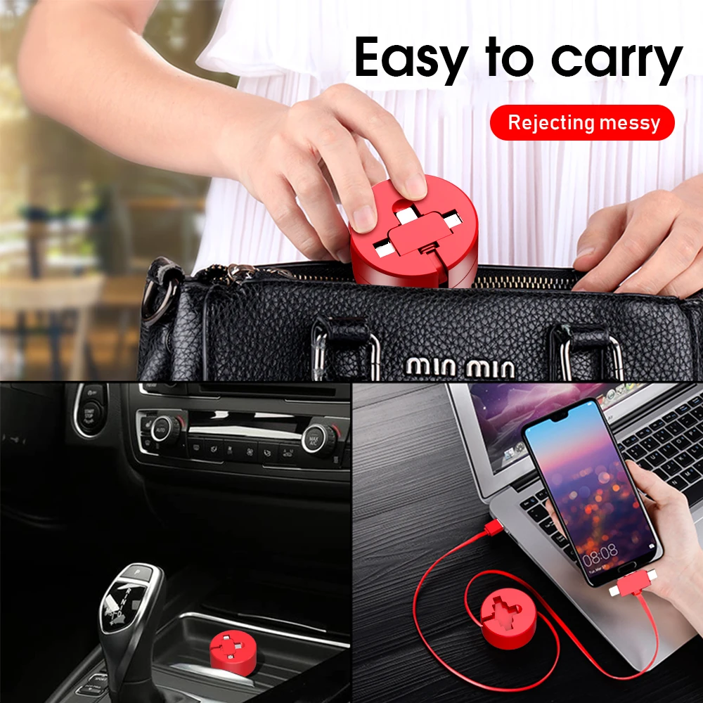 POPSTAND 3 в 1 USB кабель для мобильного телефона Micro usb type C кабель для зарядки iPhone кабель для зарядки Micro USB шнур для зарядного устройства