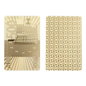 

Poker Cards PET/PVC Waterproof Luxury Foil Plated Playing Cards Party Games LN