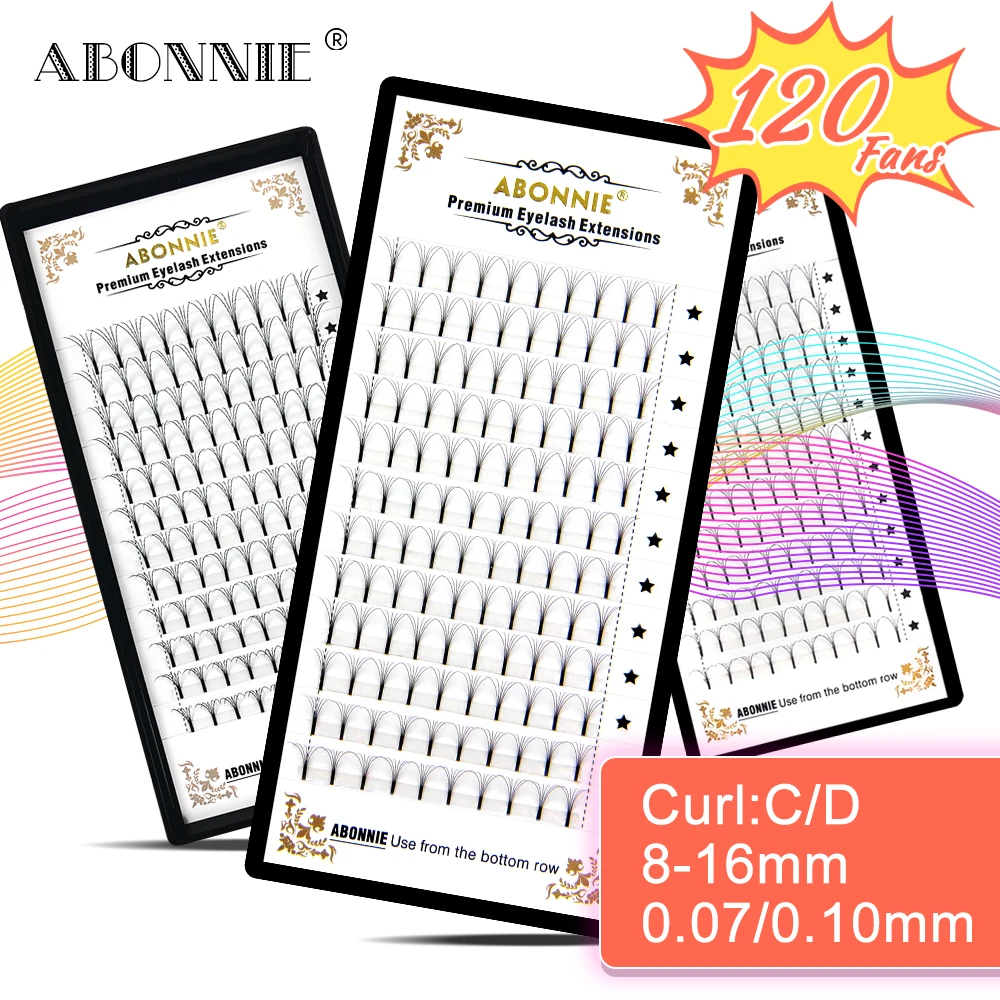Ресницы Abonnie Premade накладные ресницы с длинным стержнем 0 07/0 1 русский 3D 4D 5D 6D для
