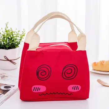 

Student Kid Lunch Bag Thermal Bag Cooler Handbag Food Neutral Cartoon expression Outdoor picnic Multifunction Bag