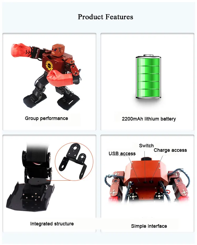 Бокс Интеллектуальный программируемый гуманоидный боевой робот поддержка MP3 танцевальное шоу образовательные научно высокотехнологичные игрушки