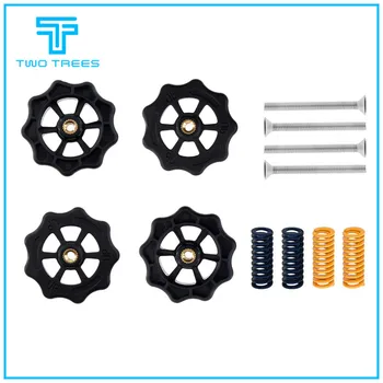 

4pcs 3D Printer Parts M4*40mm Upgraded Big Hand Twist Auto Leveling Nuts For Mini Ender 3 CR10 CR-10S 3D Printer Accessories