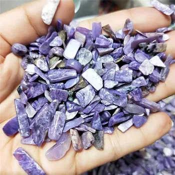 

100g ~ 1000g High Quality Natural Beautiful Crystal canasite quartz Stone Purple Charoite Tumbled Gravel For Decoration Healing