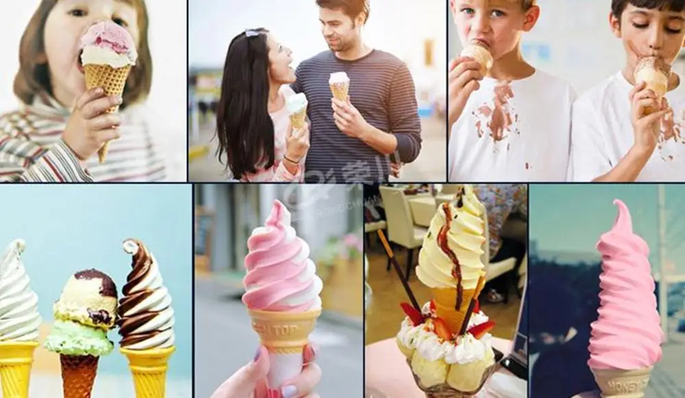 CE 3 вкусов коммерческая машина для производства замороженного мороженого Рожков