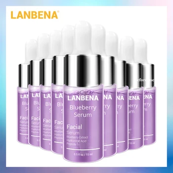 

LANBENA 10PCS Blueberry Serum Making Skin Delicate Reduces Fine Line Remove Wrinkles Improves Loose Skin keeping Firm Hydrated