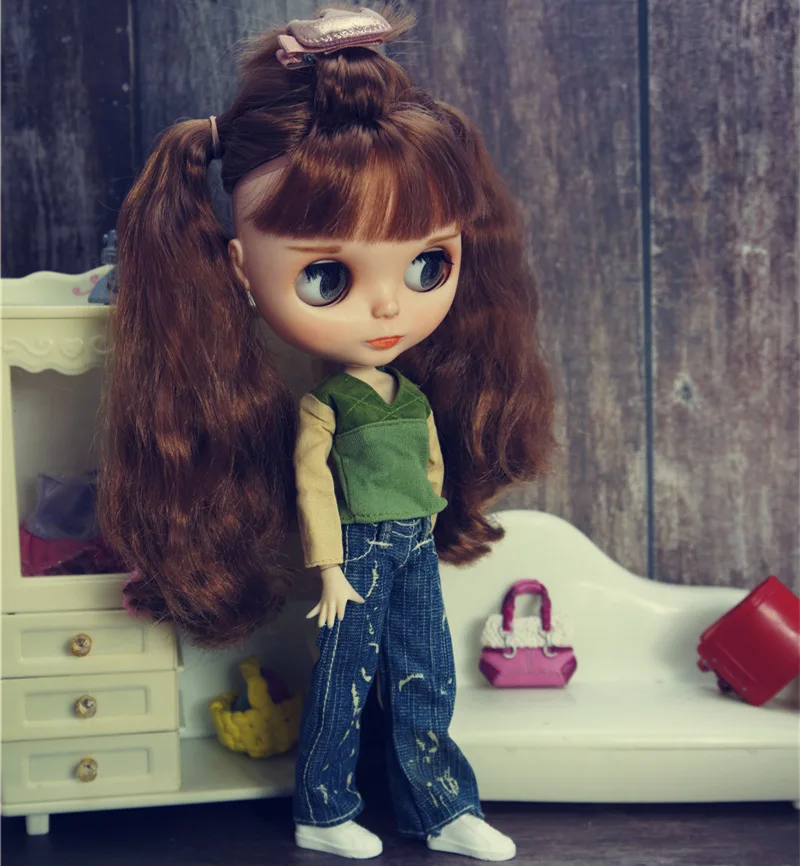 Blythy Doll Sweetpie Outfits Cute Doll Bohemia Clothes For Blyth Tops Kids Toy 1/6 Accessories Cute Decors Licca Dress