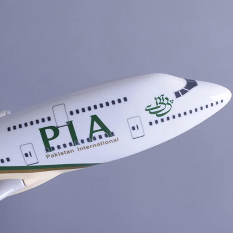 47 см авиационная модель самолета игрушки Boeing 747 PIA Pakistan Airway модель самолета 1/150 масштабная модель полученная литьем под давлением пластиковый сплав смолы самолет