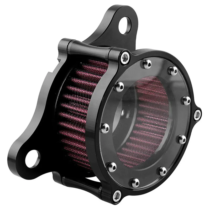Воздухоочиститель Впускной фильтр системы комплект для Sportster XL883 XL883N XL883R XL883P XL1200 XL1200L XL1200X Железный 883 48 XL1200