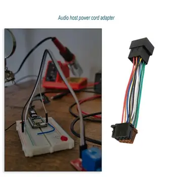 

106 206 306 307 405 406 607 Iso Car Stereo Headunit Harness Adaptor Lead Audio Host Power Cord Adapter