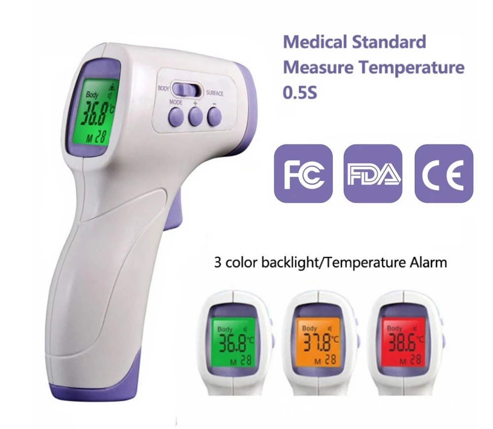 Baby Adult Body Forehead Infrared Thermometer Portable Non-Contact Digital Medical Temperature Measurement Tool | Красота и здоровье