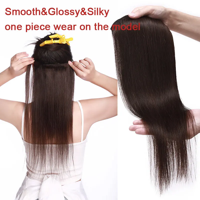 SEGO 8"-24" 70G-120G Clip in Human Hair Extensions Straight 8pc Set Machine Remy Clip In Brazilian Natural Hair Blonde