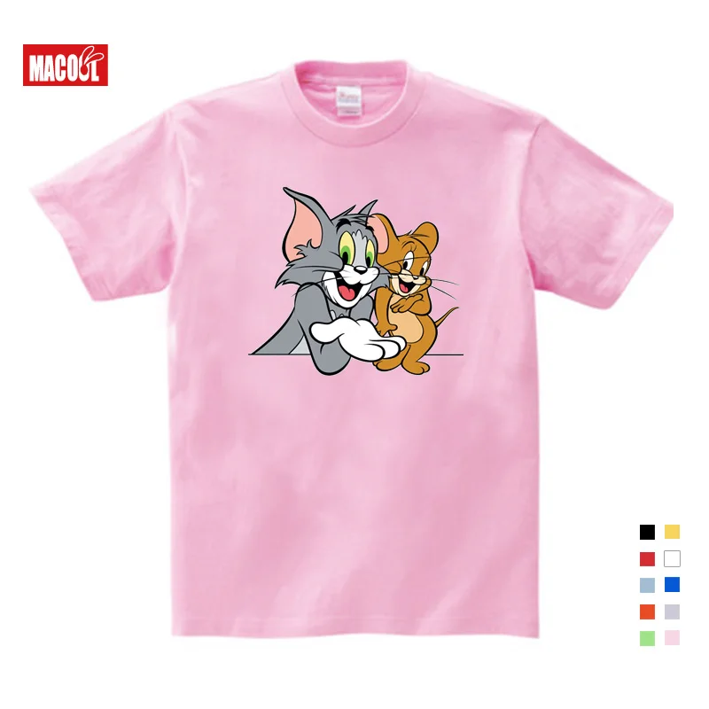 

2020 Cartoon T-shirt for Kids Summer Short Sleeve Tee Tops Clothes Children Clothing Boy T Shirt Girls T Shirt