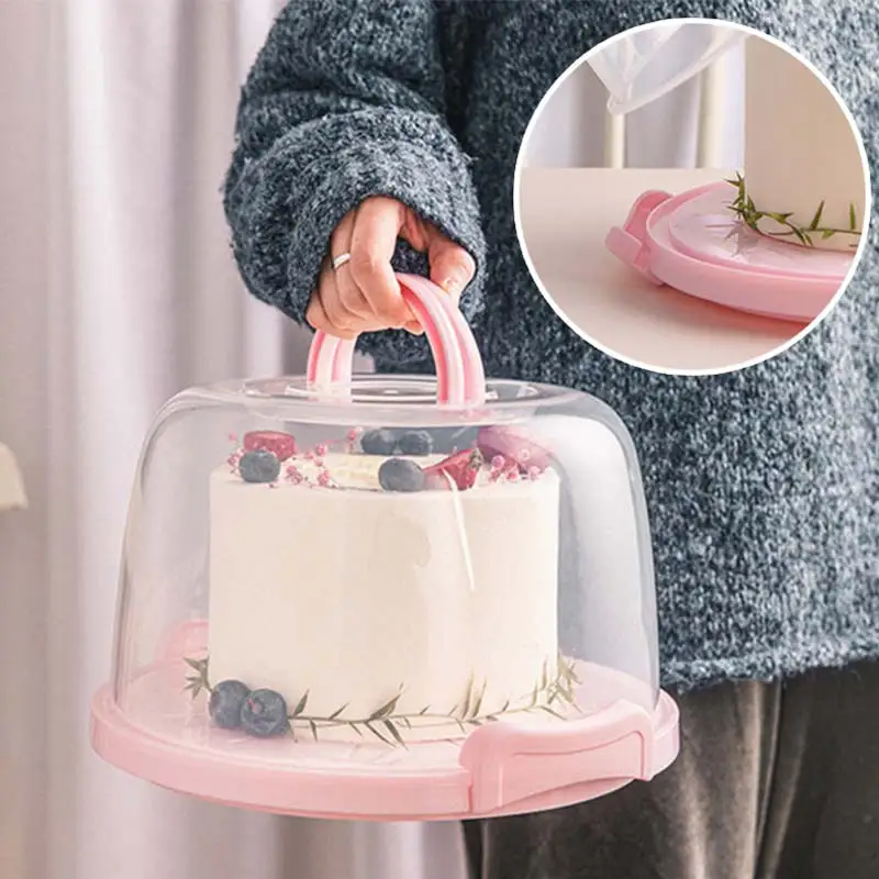 6/8/10 inch Portable Cake Box Food Fresh-keeping Refrigerator Receiving Fruits Vegetables Storage Boxs | Дом и сад