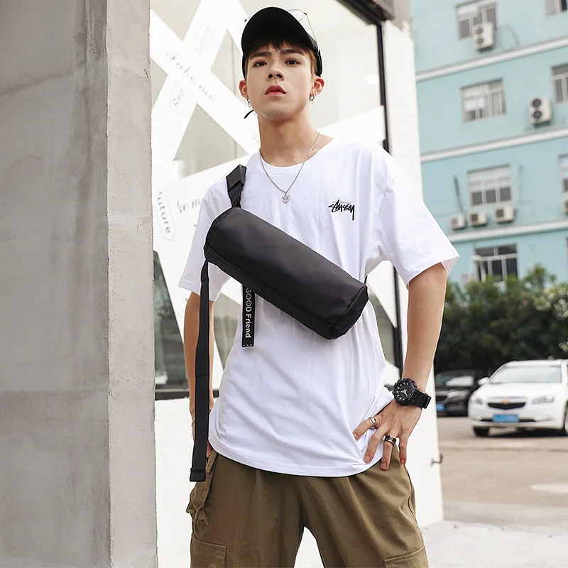 

2019 new casual men's bag shoulder Messenger bag street ins tide bag