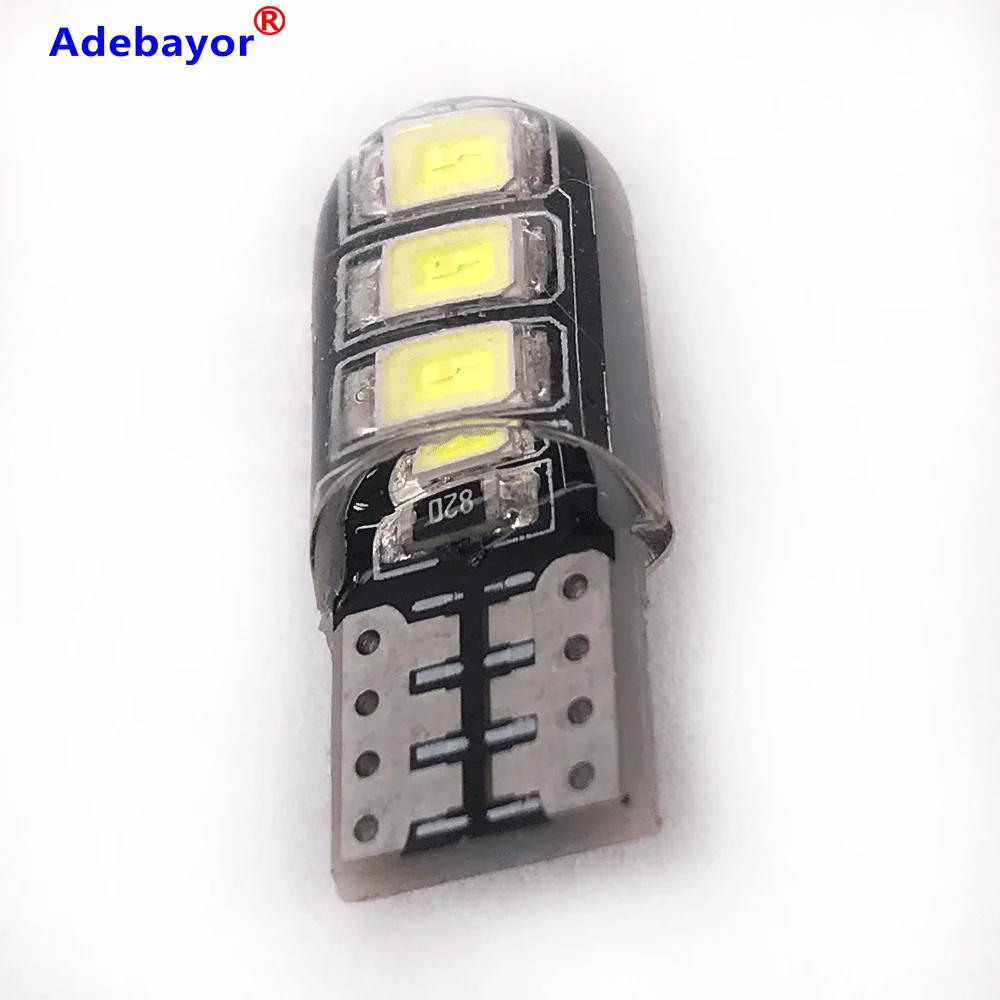 100pcs LED W5W T10 194 168 W5W 2835 6SMD Led   ڵ      CANBUS Ǹī  LED CarLight