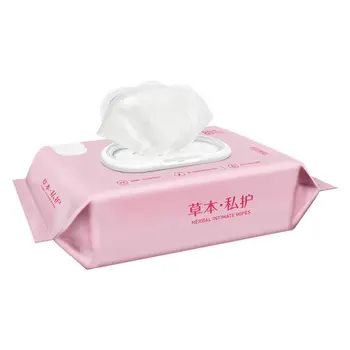 

80Pcs Herbal Intimate Wipes Men Women Privates Care Cleaning Wet Tissue Towel K1KB