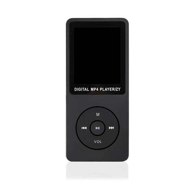 ZY418 спортивный мини MP3 MP4 HIFI музыкальный плеер мини Walkman для студентов 1,8 дюймов Поддержка TF TXT электронная книга FM рекордер видео - Цвет: Black