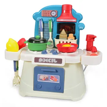 

Children's Kitchen Simulation Girl Toy Set DIY Press Water Sound And Light Parent-child Toy Set Educational Toys