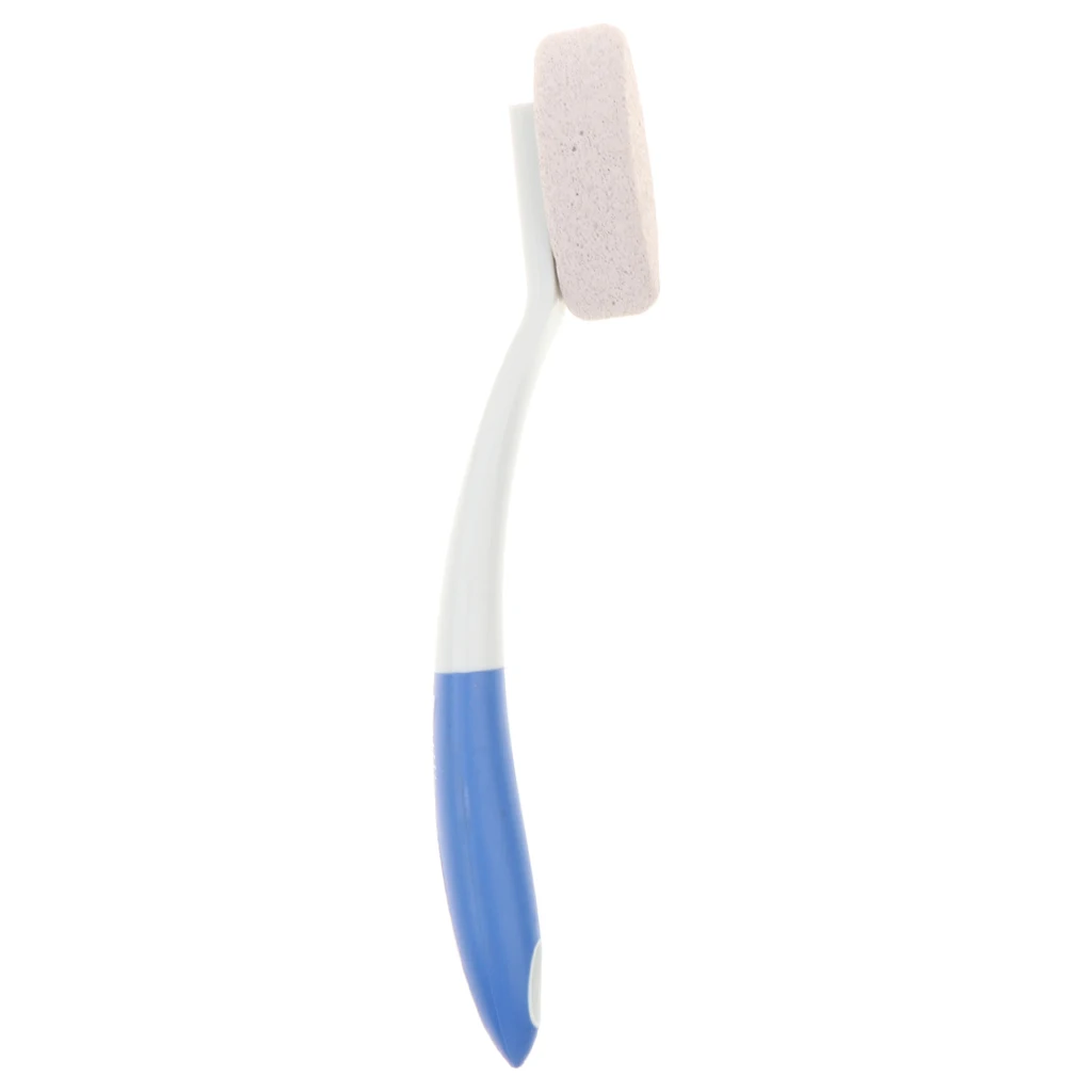 Foot Pumice Stone Brush with Long handle, Dead Skin Exfoliator Pedicures Calluses Remover Smoothen Foot Skin for Massage SPA