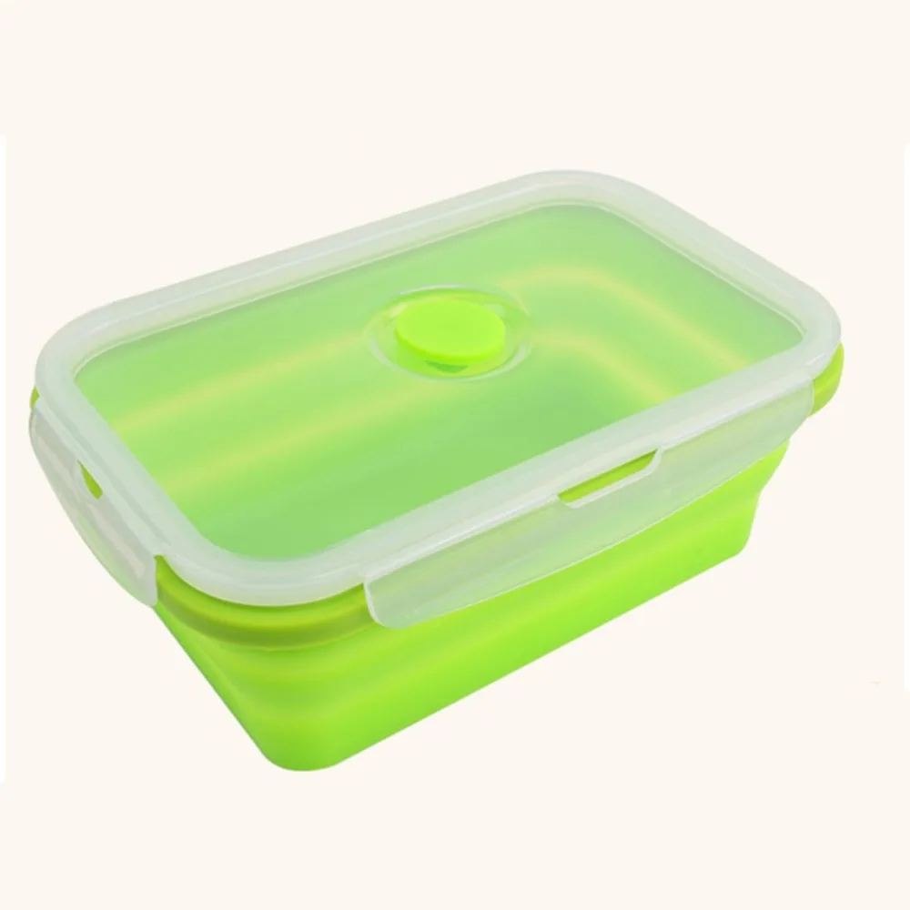Large Capacity Silicone Portable Lunch Box 750ml Microwave Oven Bowl Bento Box Food Storage Lunch box