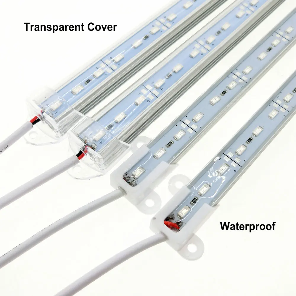 LED Grow свет трубки 3 Красный 1 Синий светодиод DC12V Полный спектр роста Bar Light Set с