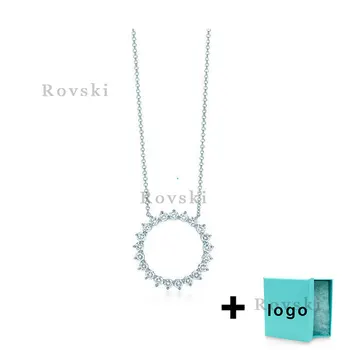

XL TFX Rllen popular brand sterling silver round jewelry necklace is suitable for women's party jewelry wholesale free shipping.