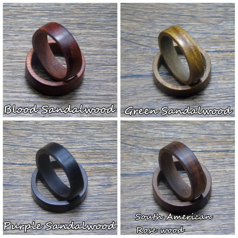 Natural Wood Rings for Men and Women