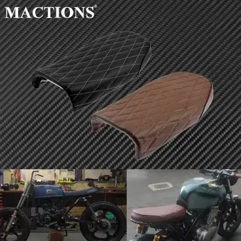 

Universal Motorcycle Diamond Seat Cafe Racer Vintage Saddle Seats Brown/Black For Honda CB200 CB350 CB400 CB500 CB550 CB750