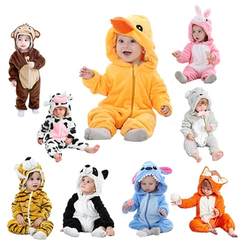 

Baby clothing Boy girl Clothes Cotton Newborn toddler rompers Infant new born winter clothing ropa bebe Jumpsuit Flannel pajamas
