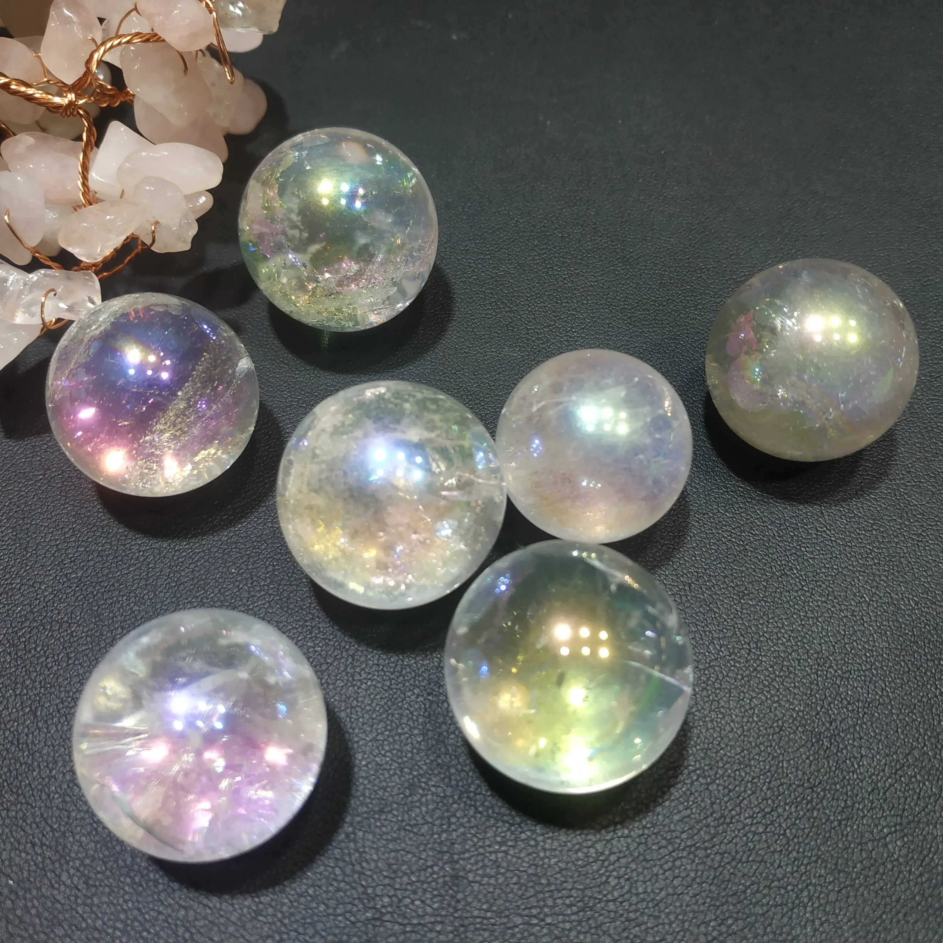 aura quartz beads