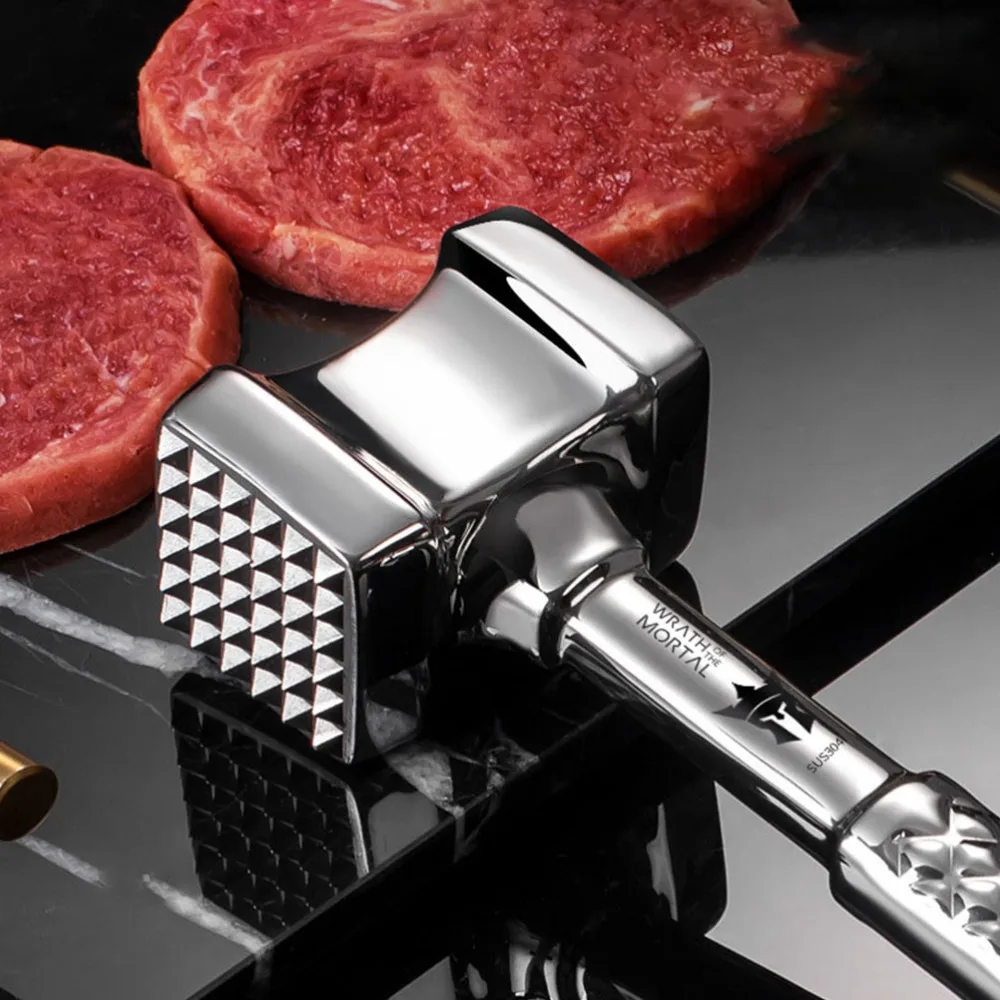 Meat Beater Hammer Meat Hammer Machine Portable Meat Beater Tenderizer  Stainless Steel Steak Pork Tenderizer For Turkey Steak - AliExpress