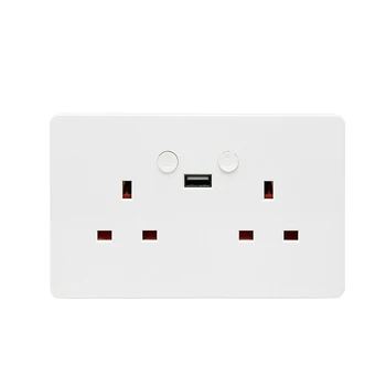 

Smart WiFi Wall Socket UK Plug USB Charger Home Wall Outlet With Port APP Remote Control Home Electrical Tool
