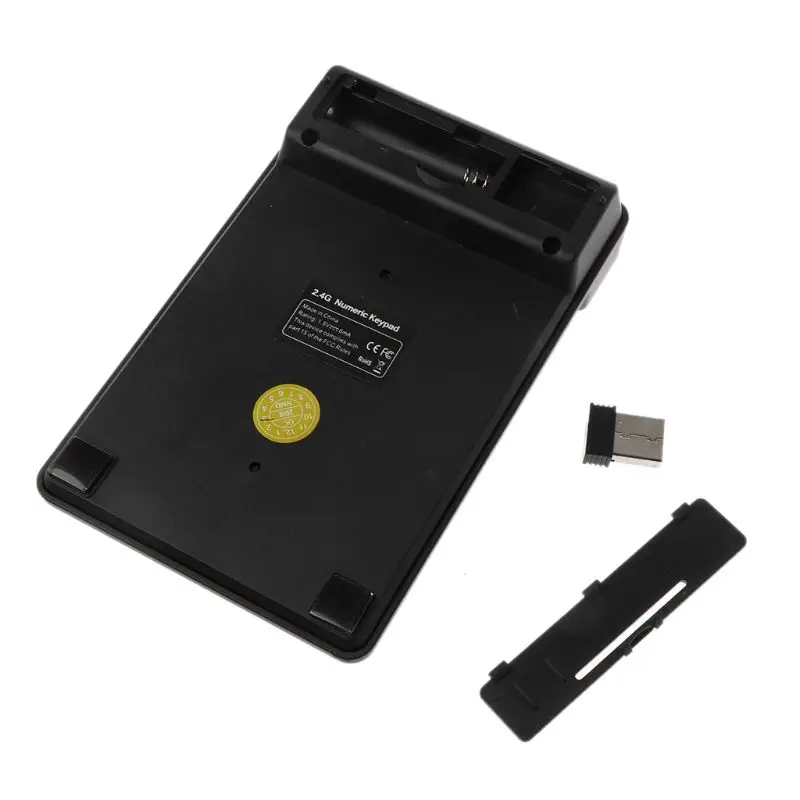 Миниатюрная беспроводная цифровая клавиатура 2 4 ГГц с USB 19 клавиш цифровой