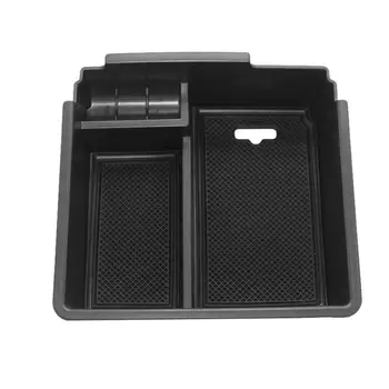 

Large Capacity Center Console Storage Box Armrest Storage Box Insert Tray Come With 2 Non-slip Mats